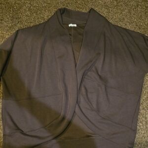 Maurices Purplish Maroon Open Front Cardigan